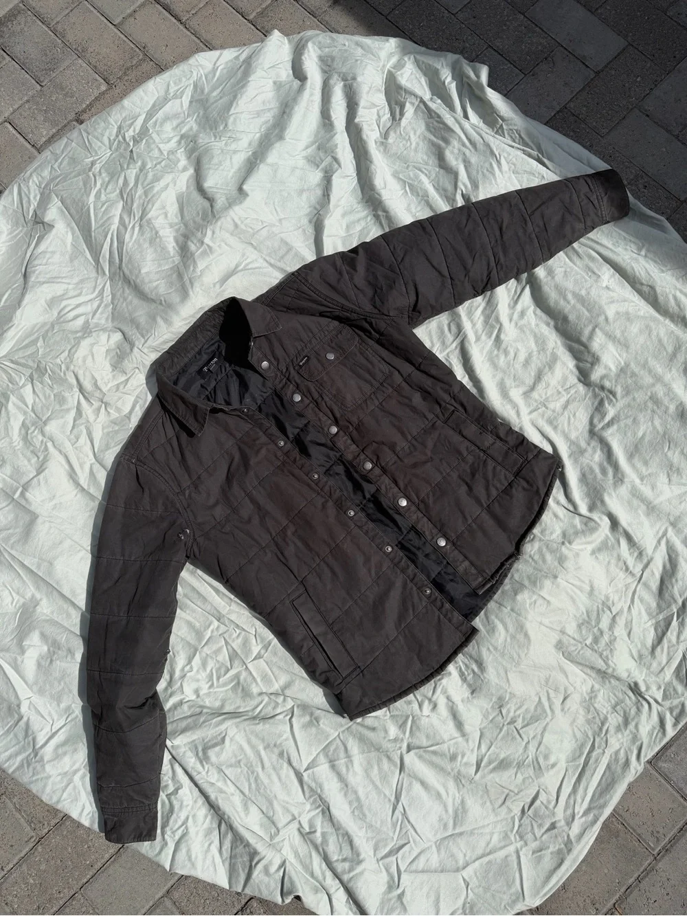 Brixton Black Quilted Lightweight Shirt Jacket